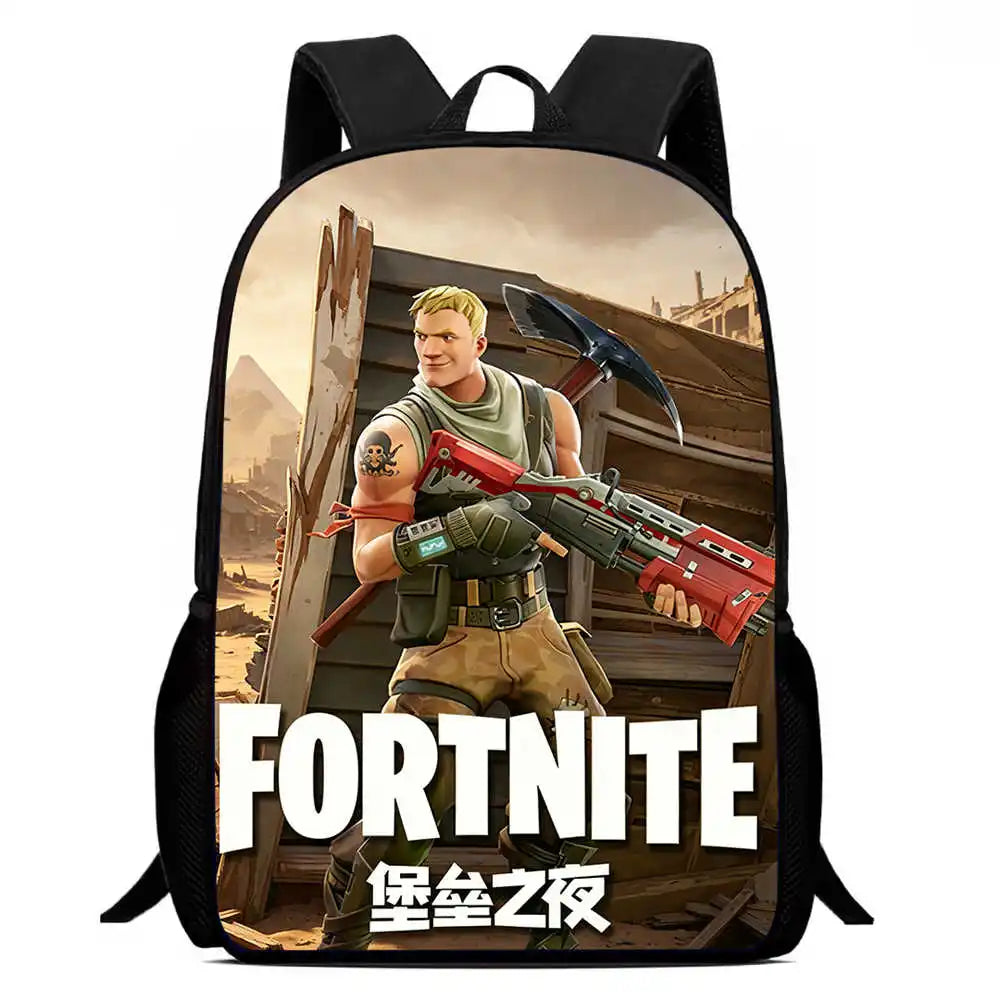 Children's student Fort-nite cartoon boy and girl large capacity backpack