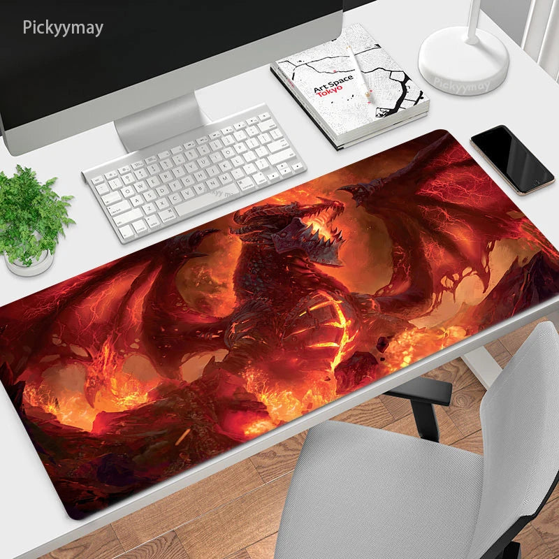 World Of Warcraft Mouse Pad Computer Laptop Mouse Mat Large Mousepad Keyboards Table Carpet  Gaming Desk Play Mats Locking Edge