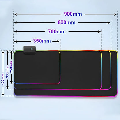 Gamer-Mauspad, Tastaturunterlage, Overwatch Sombra Schreibtisch-Mausmatte, LED-Teppich, Gummi, Gaming-Mauspad RGB, Notebook, Kawaii-Mousepad
