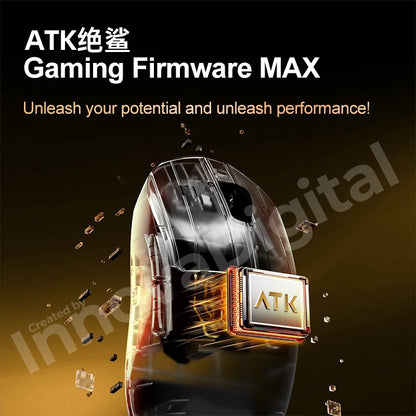 ATK Dragonfly A9 Ultimate trådløs gamingmus A9 Air PAW3950 ultralet ergonomisk e-sportsmus til gamere FPS CSGO A9 Ultra