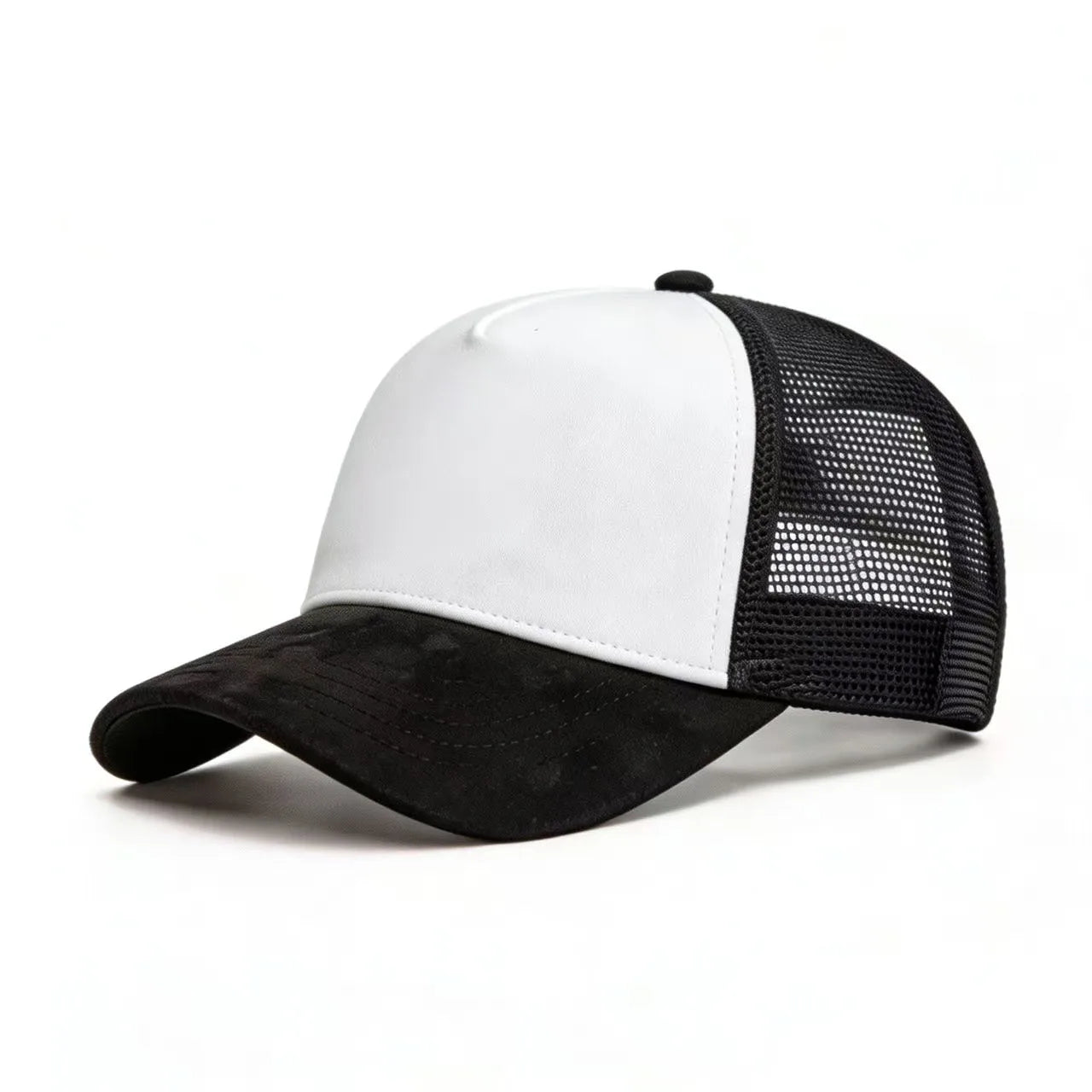 New Summer Mesh Baseball Cap Women Men Solid Suede Cap Patch Snapback Hat Casual Breathable Unisex Street Hip Hop Trucker Caps