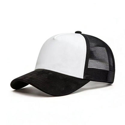 New Summer Mesh Baseball Cap Women Men Solid Suede Cap Patch Snapback Hat Casual Breathable Unisex Street Hip Hop Trucker Caps