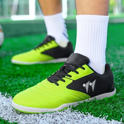Ghete de fotbal premium pentru bărbați, înalte, pentru iarbă, adidași de futsal, încălțăminte de fotbal antiderapantă pentru meciuri, interior și exterior, foarte vândută pentru sport