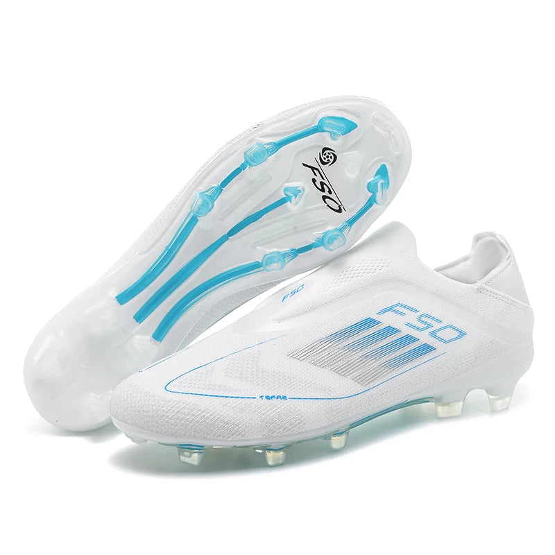 Chaussures de football pour hommes, crampons d'entraînement, chaussures de soccer FG ultralégères et respirantes, livraison directe, crampons longs pour matchs sportifs, baskets d'intérieur