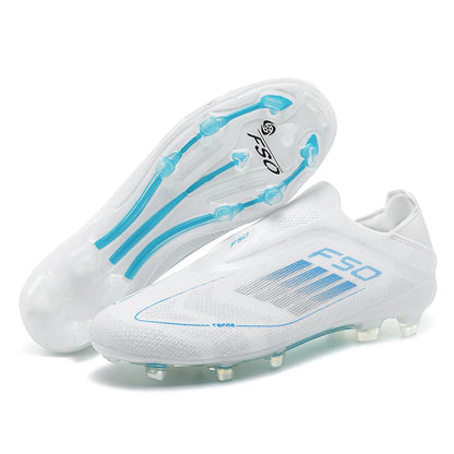 Chaussures de football pour hommes, crampons d'entraînement, chaussures de soccer FG ultralégères et respirantes, livraison directe, crampons longs pour matchs sportifs, baskets d'intérieur