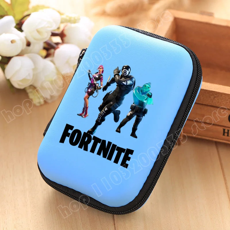 New Fortnite Storage Bag Multi Function Data Cable Charger Organizer Travel Earphone Protective Pouch Childrens Birthday Gift