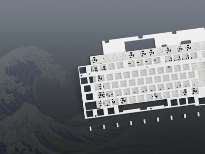 Teclado gamer Womier S-K80 com ecrã OLED a cores, teclado mecânico gaming hot-swappable com montagem gasket, teclado RGB personalizado
