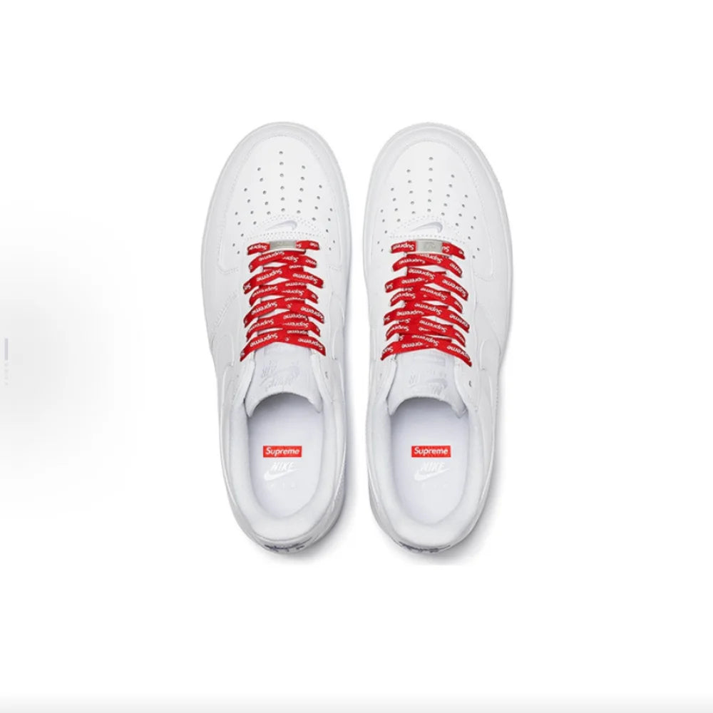 Nike Supreme Air Force 1 “Box Label” Comode sneakers basse unisex bianche CU9225-100
