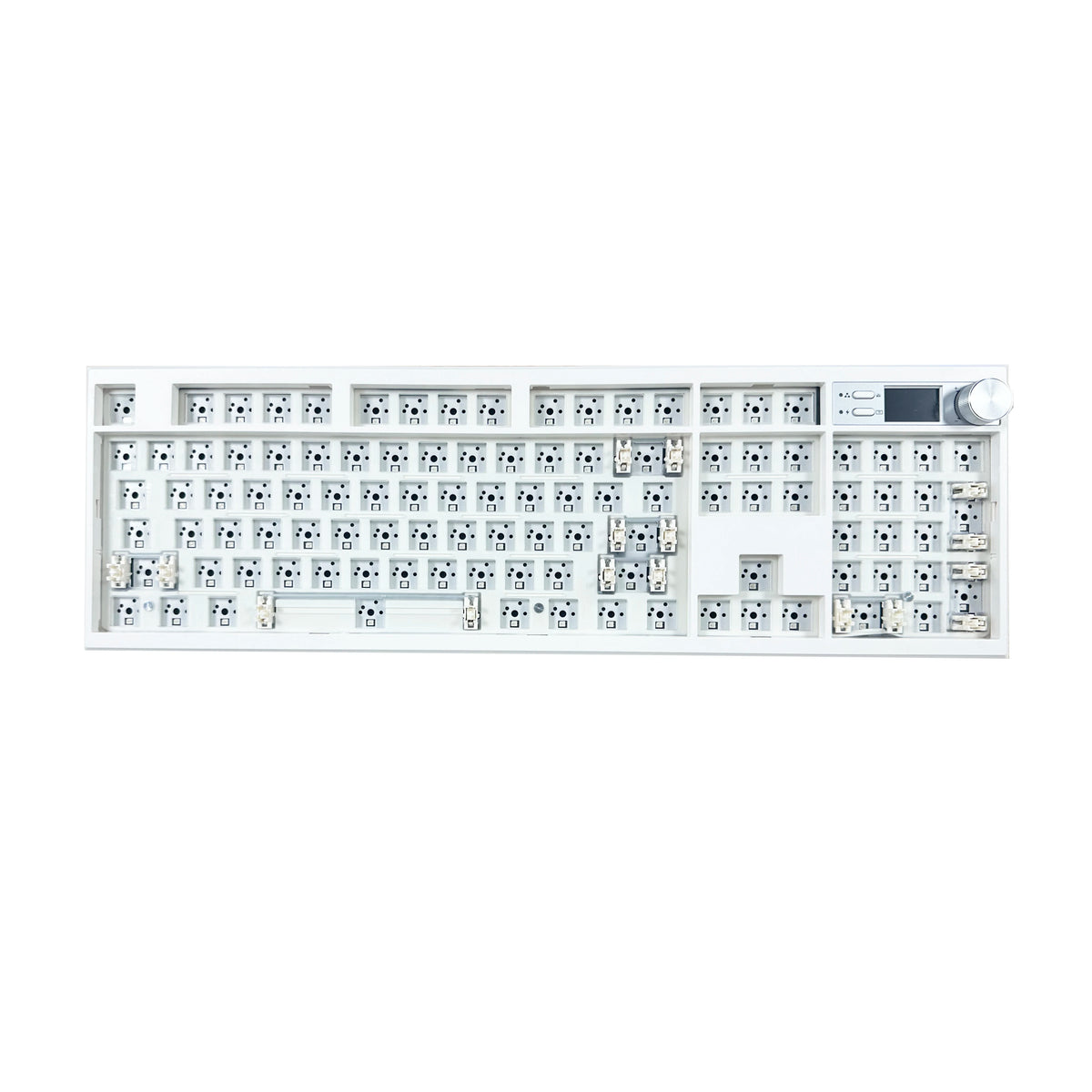 GMK104 Mechanical Keyboard Kit Three Mode Gaming Keyboard Hot Swap  Backlit Gasket Structure This VIA with display screen