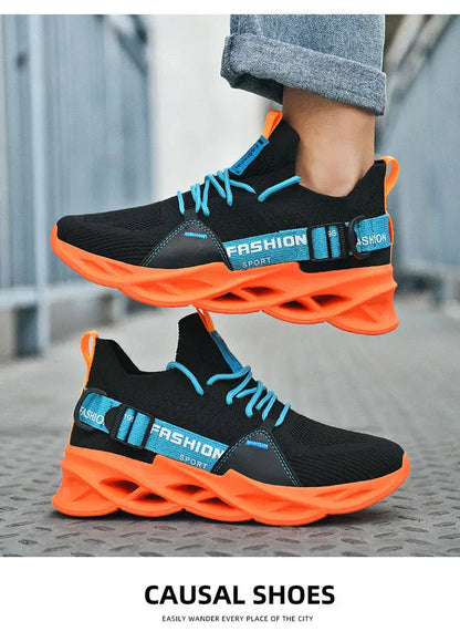 Sneakers casual viola alla moda per donna e uomo, scarpe da corsa Blade, taglie grandi 48, scarpe sportive leggere e traspiranti, sneakers da uomo in rete