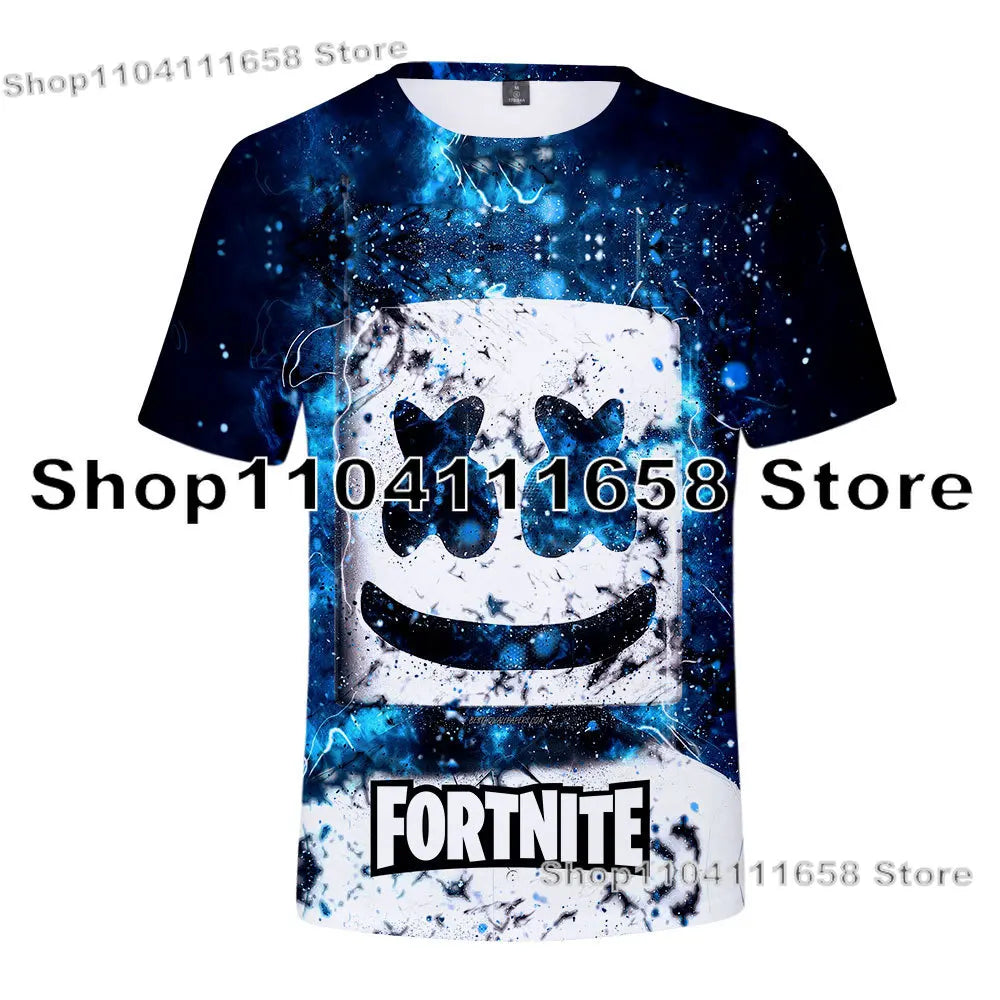 Banana Peely T-shirt Women's Tee Kids F-Fortnite T Shirt for 3D Printed Men's Battle Royale Game Summer Tops Birthday Gifts