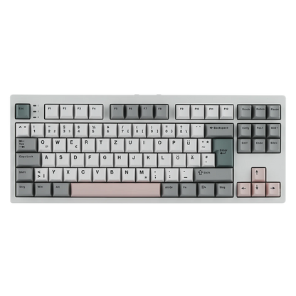EPOMAKER TH87 ISO-DE Tenkeyless TKL Layout Wired/Bluetooth/2.4 GHz Wireless Mechanical Keyboard with 10000mAh Battery for PC/Mac
