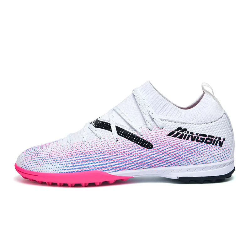 Tacchetti da calcio turf professionali da uomo, scarpe da calcio con mesh traspirante per ragazzi, sneakers antiscivolo da uomo Society Chuteira