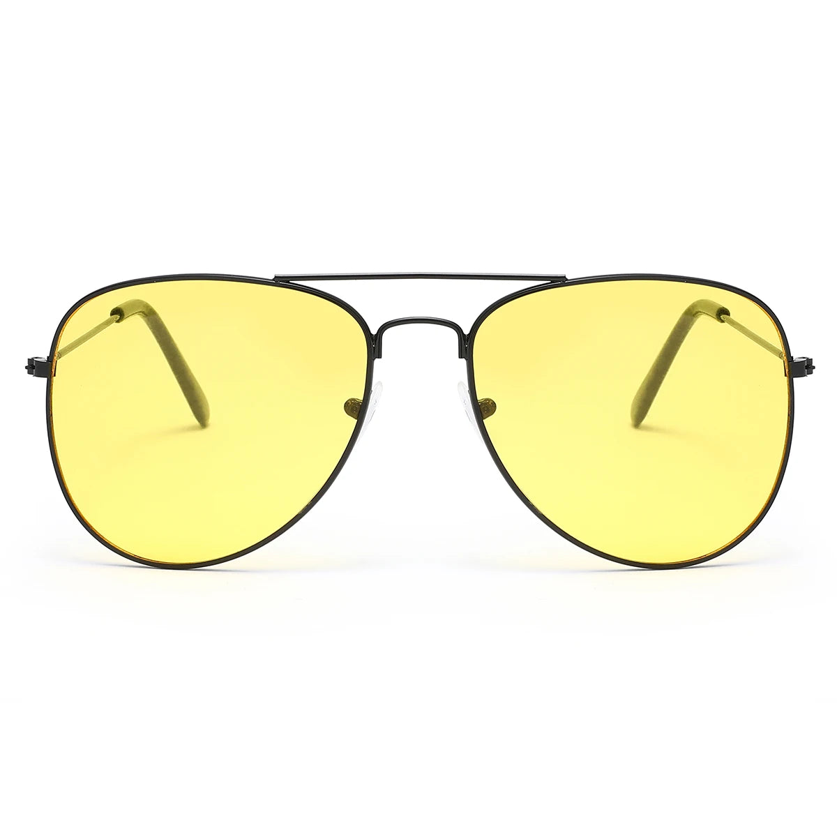 2 PCS Classic Aviator Sunglasses Gold Metal Frame UV100 Protection Trendy Eyewear For Men Women Daily Driving Outdoor Activities