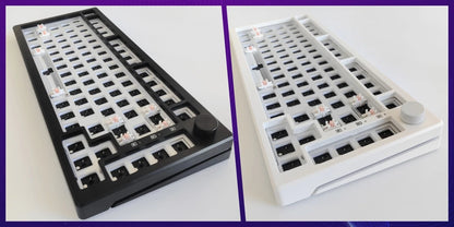 MAIMOOO KX75 75% Keyboard Kit Hotswap Transparent Full RGB Backlit 2.4GHz/ Bluetooth Macro Custom DIY Mechanical Keyboard