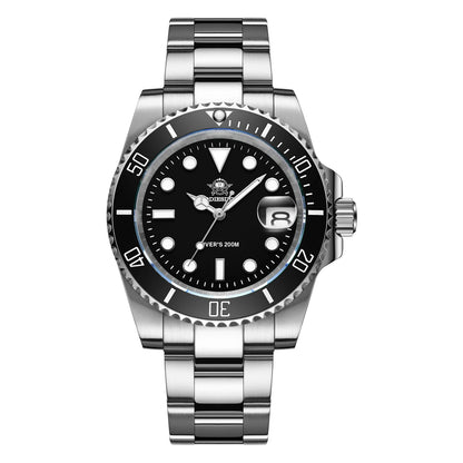 ADDIESDIVE Luxury Men's Watch Ceramic bezel BGW9 Super Bright Luminous Leisure Quartz Watch 200m Waterproof Outdoor Sports Watch