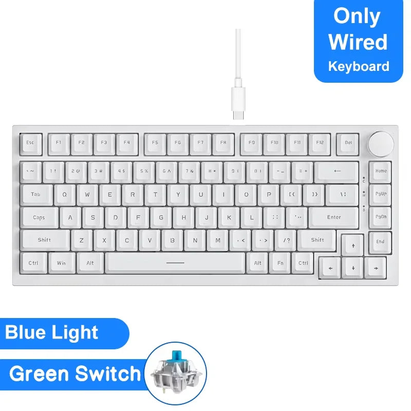 Ajazz AK820/AK820Pro Gaming Mechanical Keyboard Bluetooth 5.1/Wireless/Wired Custom Keyboard With Heat Exchange Sealed Button