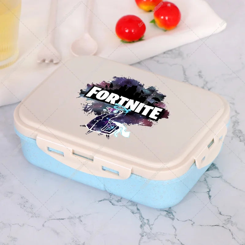 Fortnites Bento Lunch Box Anime Fortress Night Food Storage Containers Kids School Picnic Lunchbox Office Dinner Case Gift 2025