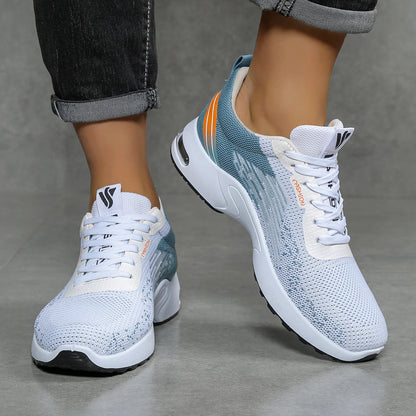 Herrenschuhe, lässige Herrenschuhe, atmungsaktives Mesh, Luftpolsterung, weiche Sohle, modische Sportschuhe im Color-Block-Design