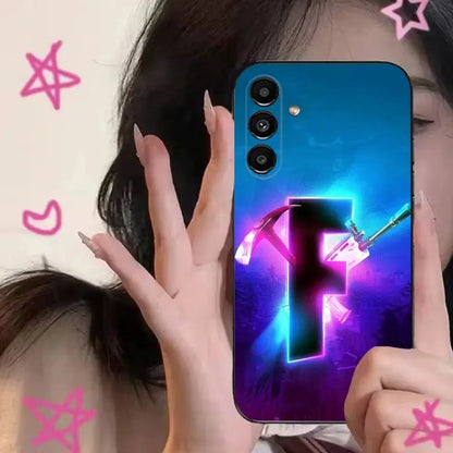 R-Royales F-Fortnites  Phone Case For Samsung S24,S21,S22,S23,S30,Ultra,S20,Plus,Fe,Lite,Note,10,9,5G Black Soft Cover