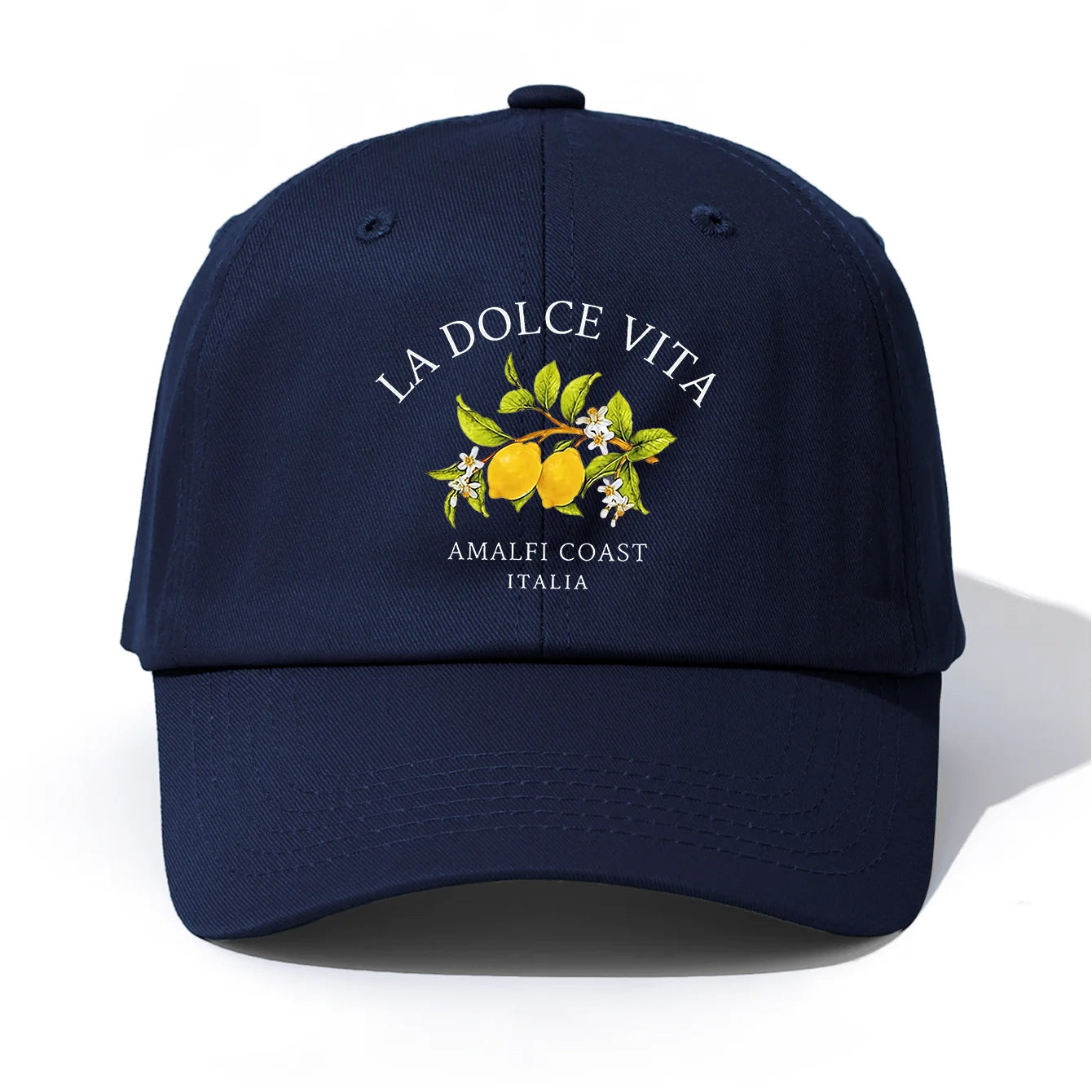 1pc LA DOLCE VITA Print  Baseball Cap for Adults,  Minimalist Retro Style Casual Soft Adjustable Dad Hat, Perfect As Gift