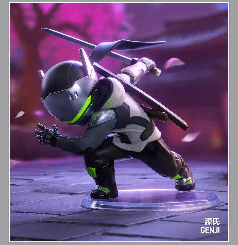 POP MART Seria Overwatch „Play of The Game” – Cutie surpriză originală cu conținut aleatoriu – Figurine drăguțe de anime, ornamente și figurine de acțiune