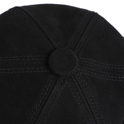 BOONJOVIA Unisex Genuine Suede Leather Baseball Caps for Mens Womens-Adjustable Buckle Back Real Leather Hats