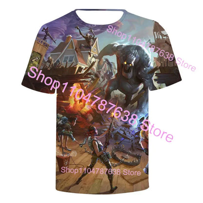 Summer T-shirt Raven Ultima Knight F-Fortnite T Shirt 3D Print Banana Peely Men's Tee Battle Royale Game Tops Birthday Gifts