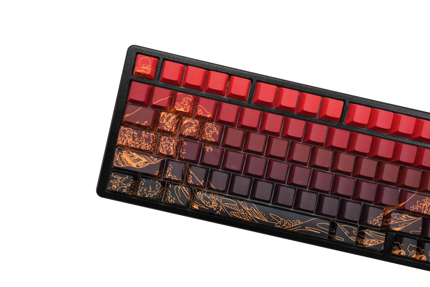 Side-engraved Translucent CHERRY Keycaps PBT Creative Personalized Customized for 60/64/84/98/108 Mechanical Keyboards MX Switch