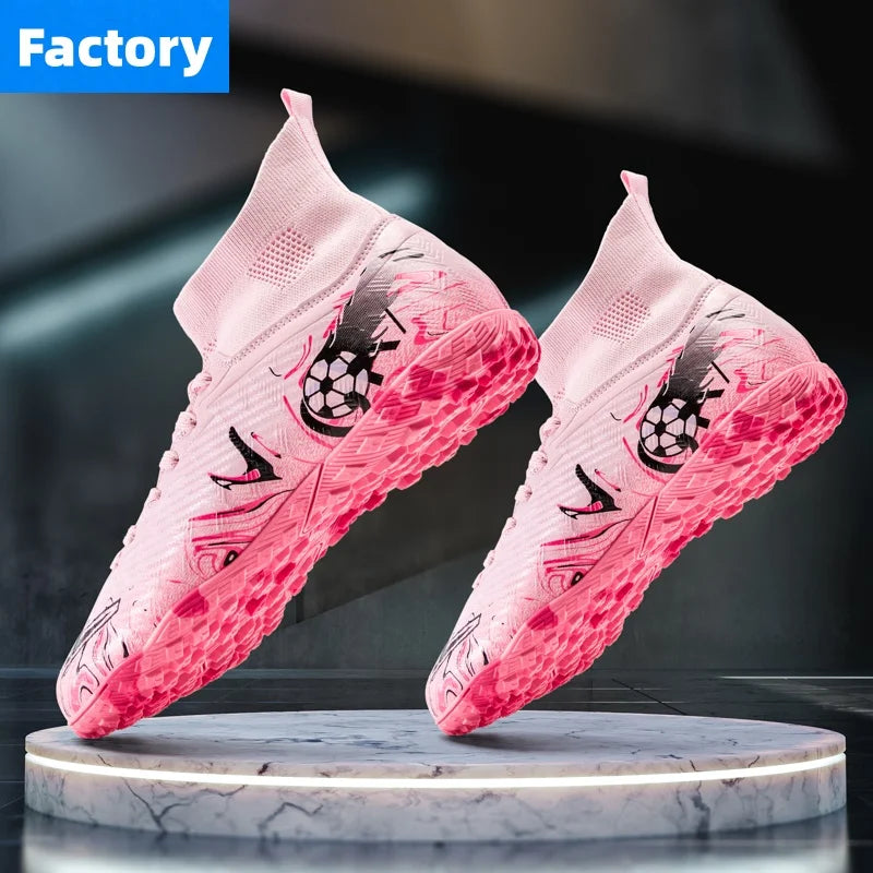 Chaussures de football professionnelles pour hommes, crampons de football, chaussures de football originales pour terrain intérieur, bottes d'entraînement sur gazon TF/FG, baskets