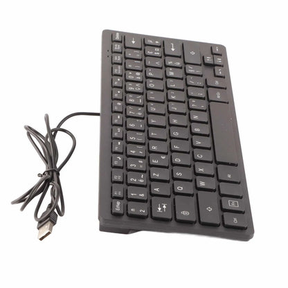 78 Keys German Russian French Keyboard USB Wired Desktop Computer Small Language Keyboard for Home PC Laptop