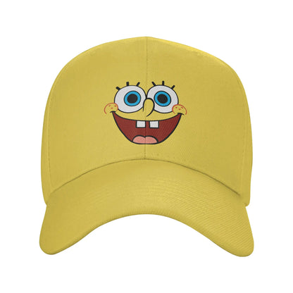 Casquette de baseball « Spongebob » à grand visage souriant, style « Sun », printanière, rétro « y2k », casquette de camionneur pour couple, femmes, tennis, skate et baseball