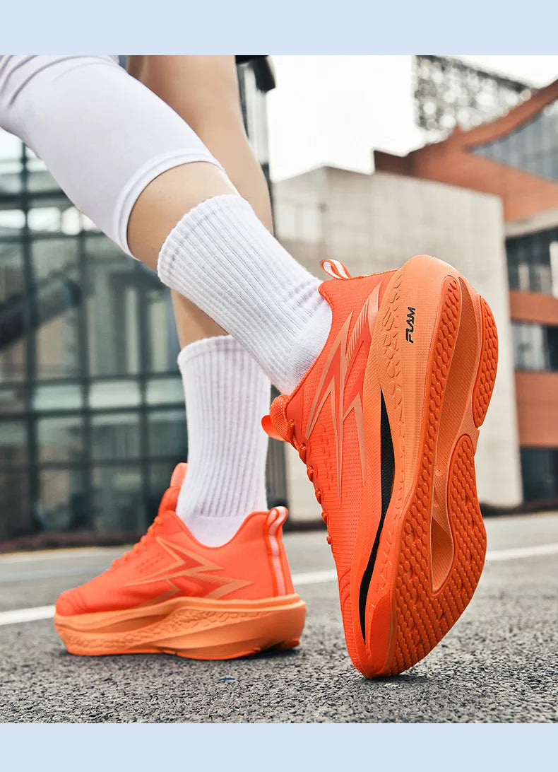 Men's Running Shoes Specialty Marathon Sports Shoes Breathable Lightweight Carbon Plate Women's Trend Athletic Sneakers Women