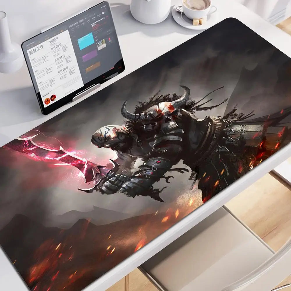 Xxl Mouse Pad God of War Gaming Accessories Keyboard Computer Carpet Game Desk Mat 90x40cm Large Pc Gamer Cabinet Table Mousepad