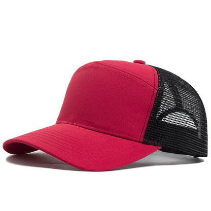 Letní 7panelová baseballová čepice, módní hiphopové síťované čepice, pánské truckerské čepice, kšiltovky, hardtop, snapback, dámské, unisex, cool, nová značka