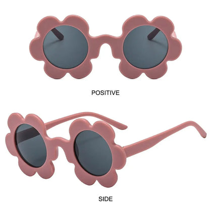 New Trendy Sunflower Sunglasses for Women Retro Round Flower Sun Glasses Fun Novel Disco/Festival/Party Shades for Adults