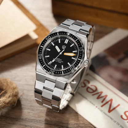 Watchdives WD0017 41mm Quartz Dive Watch Sapphire Crystal 200M Waterproof Ronda 515 VH31 Sweep Second BGW9 Lume Stainless Steel