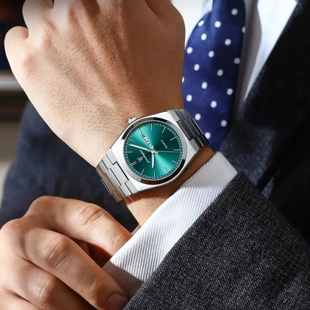 POEDAGAR Fashion Men Watch Waterproof Luminous Date Week Men's Watches Stainless Steel Functional Man Quartz Watch with Gift Box