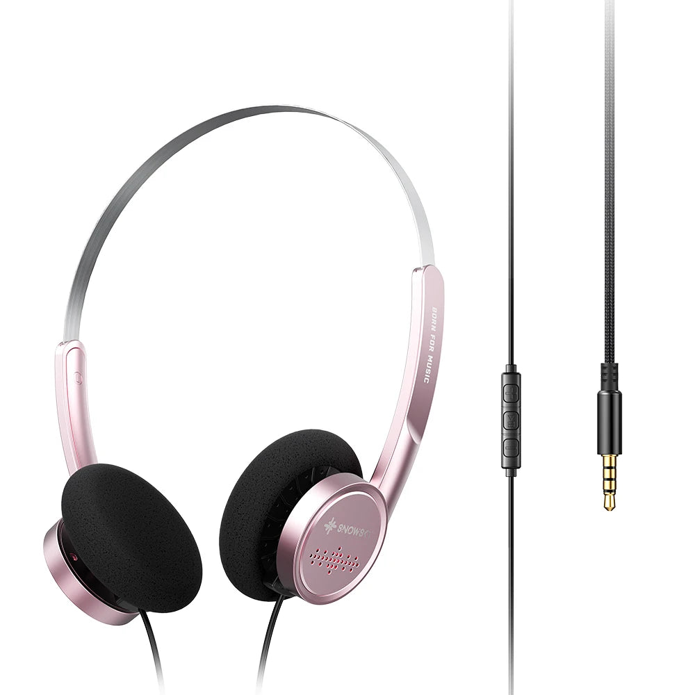 Snowsky/FiiO Wind 3.5mm ON-Ear Headphones for Recording Gaming with Microphone, 40mm Diaphragms driver,HiFi Sound