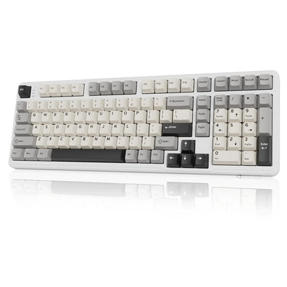ATTACK SHARK X98 RGB Mechanical Gaming Keyboard with 102 Keys, with Numeric Keypad,Wireless & USB-C Wired Tri-Mode, 4000 mAh