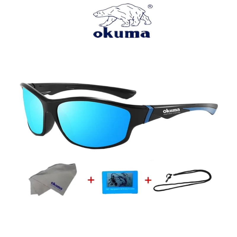Okum fashion polarized glasses UV400, anti UV, glare, strong light, suitable for cycling, driving, fishing, etc