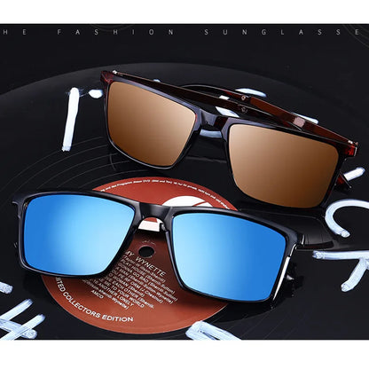 KLASSNUM Polarized Sunglasses for Men Luxury Brand 2026 Trendy Anti UV400 Shads Driving Sport Sun Glasses Metal Retro Glasses
