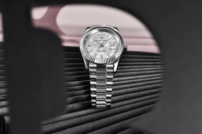 PAGANI DESIGN DD40 herrklocka – Modell i roséguld, mekanisk lyxarmbandsur, automatiskt urverk, safirglas med antireflexbehandling, vattentät