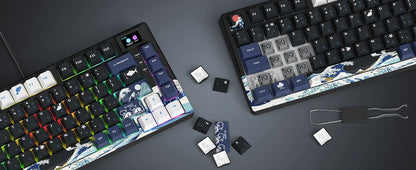 Womier S-K80 75% Keyboard with Color OLED Display Mechanical Gaming Keyboard Hot Swap Keyboard Gasket Mount RGB Custom Keyboard