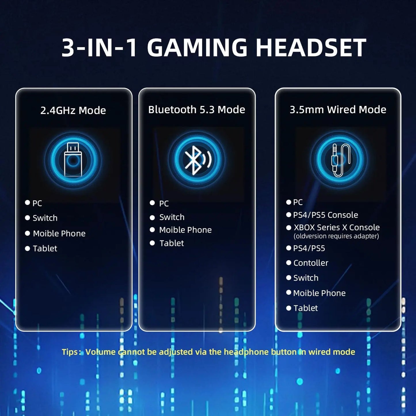ATTACK SHARK L80PRO Wireless Gaming Headset – Tri-Mode Bluetooth Headphones with Dual Microphone, Lightweight Design & Premium Gaming Audio