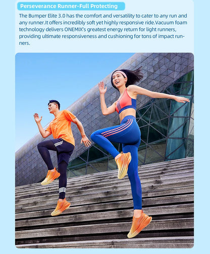 ONEMIX Nouvelles chaussures de course à amorti pour hommes, adaptées aux coureurs intensifs, à lacets, sportives, pour femmes, antidérapantes, d'extérieur, athlétiques, baskets pour hommes