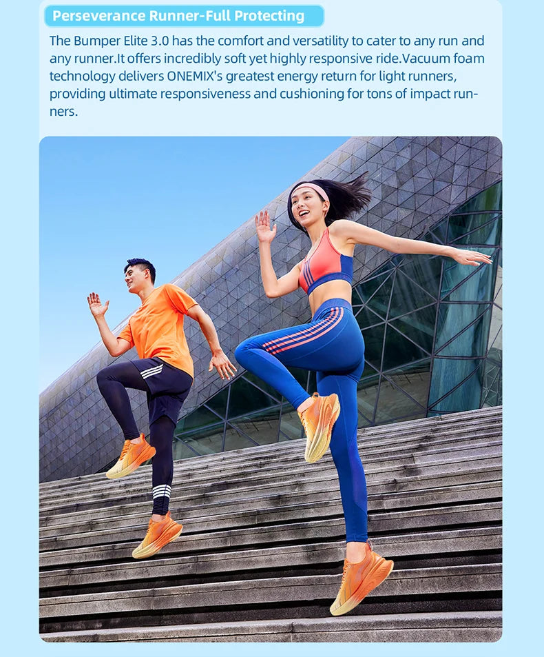 ONEMIX Nouvelles chaussures de course à amorti pour hommes, adaptées aux coureurs intensifs, à lacets, sportives, pour femmes, antidérapantes, d'extérieur, athlétiques, baskets pour hommes