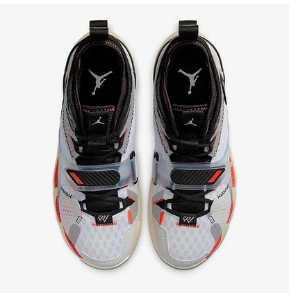 Ténis de basquetebol Nike Genuine JORDAN para homem, cano médio, almofadados e duráveis CD3002-101