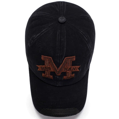 Spring and Autumn Washed Hats Mens Casual Old Baseball Caps Outdoor Embroidered Sun Hats