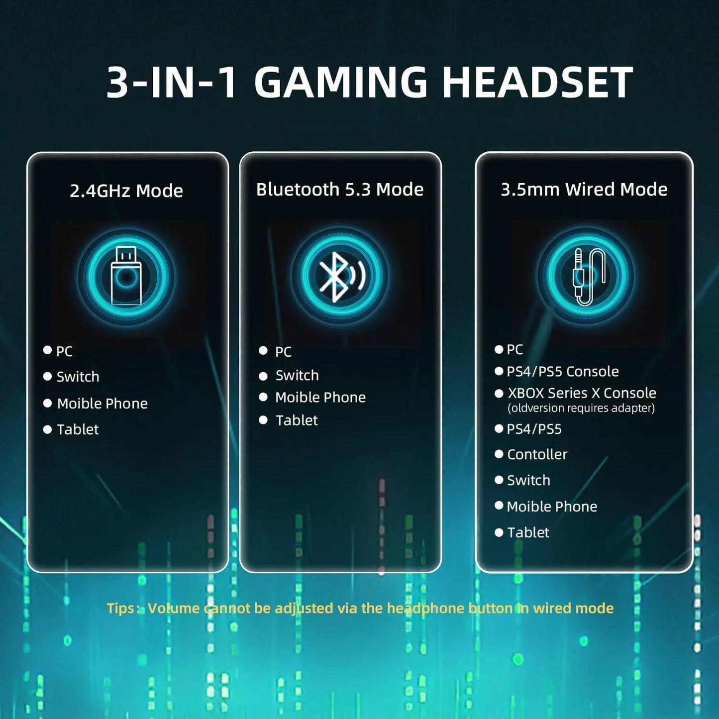 ATTACK SHARK L80PRO Wireless Gaming Headset – Tri-Mode Bluetooth Headphones with Dual Microphone, Lightweight Design & Premium Gaming Audio